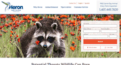 Desktop Screenshot of heronwildlife.com